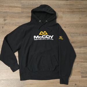 J. America Black Hoodie with Yellow Accents